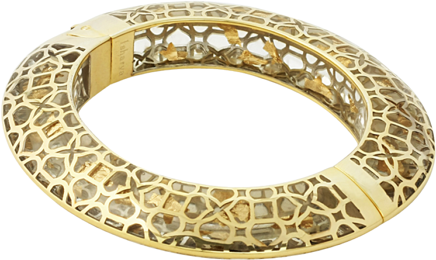 Download Temple Muse Gold Flakes Oval Hinge Bangle Png Image With No Background Pngkey Com