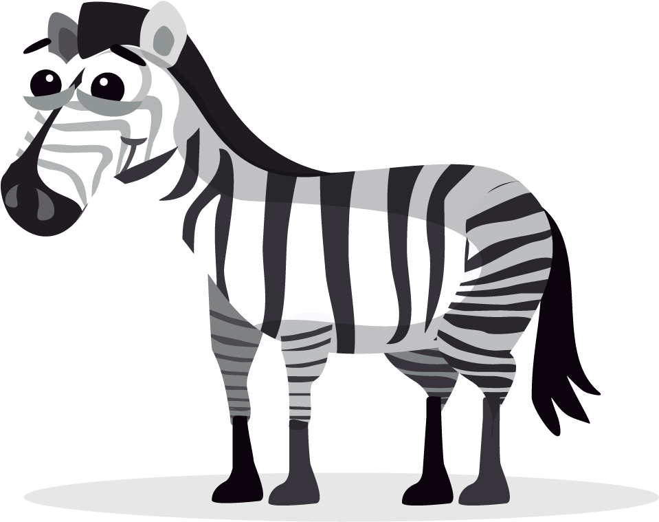 Clipart Cute Zebra Free Clip Art Clipartbarn - Zebra Animados Png (1000x890), Png Download