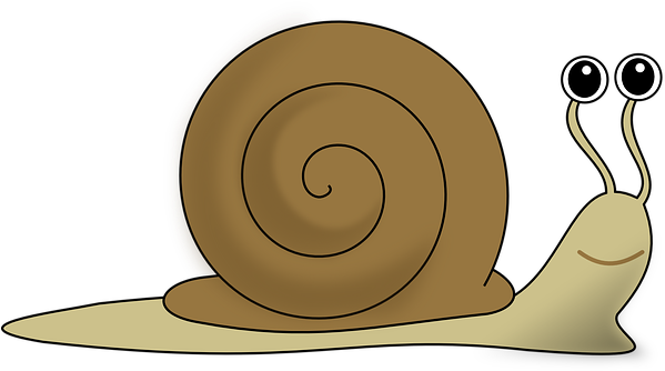 Snail Eyes Funny Animal Snail Snail Snail - French Snail Clip Art (601x340), Png Download