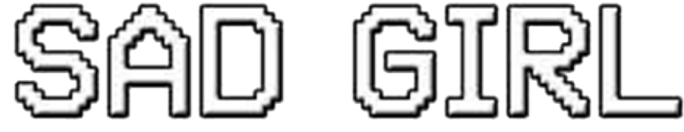 Sad Girl Quotes @drunk Unicornius - Line Art (1024x1024), Png Download