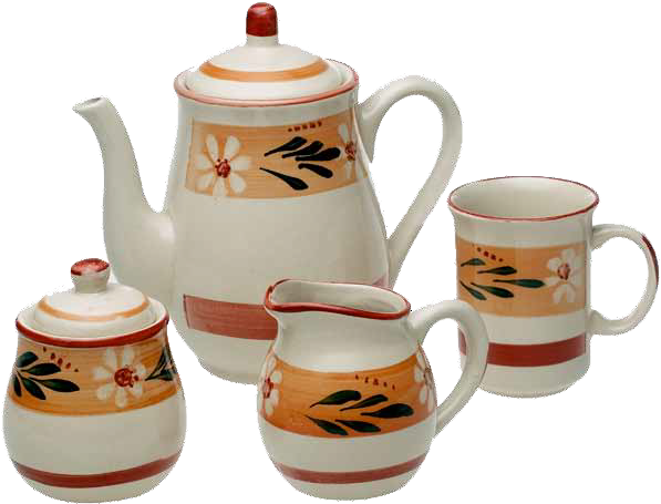 Tea Set Png (643x502), Png Download