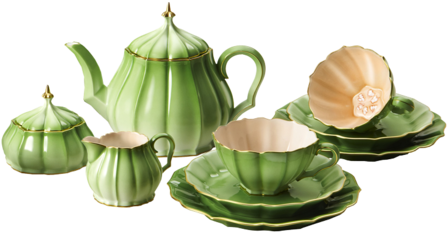 Tea Set - Tea Sets Png (450x334), Png Download