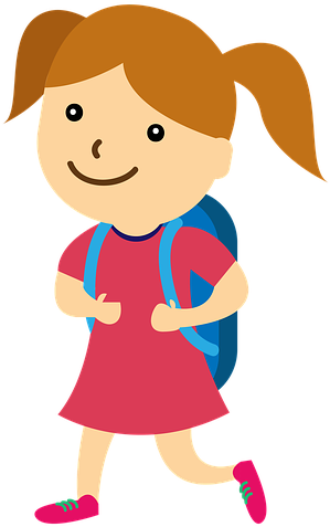 School, Girl, Back To School, Child, Study, Young - School Kids (960x650), Png Download