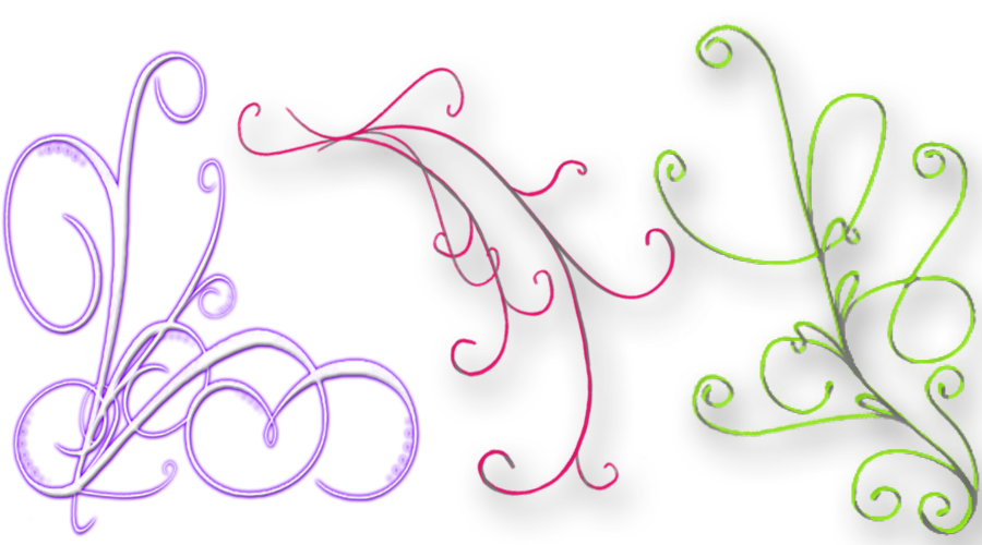 Swirls Clipart File - Portable Network Graphics (900x500), Png Download