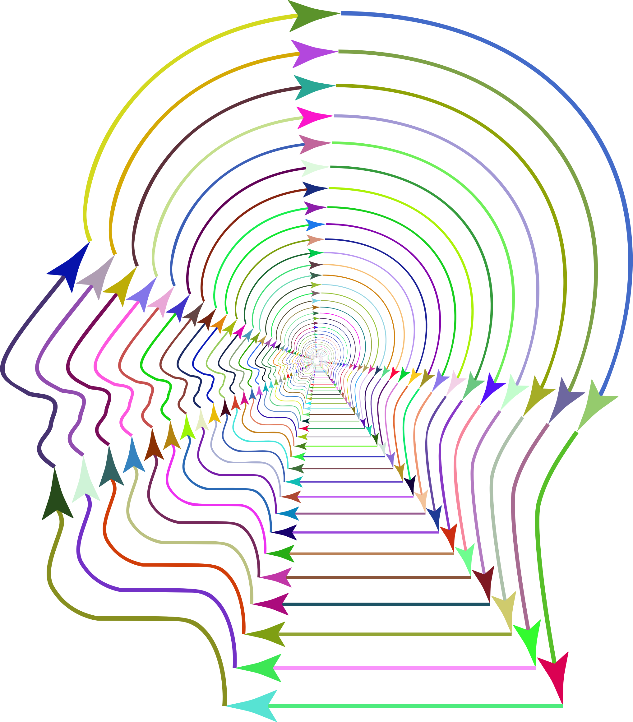 This Free Icons Png Design Of Arrows Head Line Art (2036x2322), Png Download