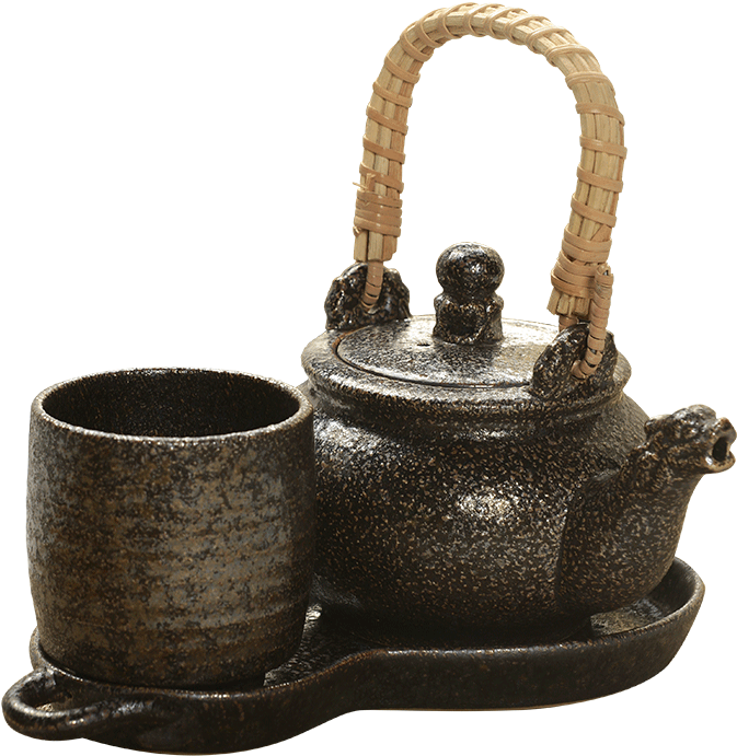 Gold Inlaid Jade Tea Set Kung Fu Tea Set Longquan Three-piece - Teaware (800x800), Png Download