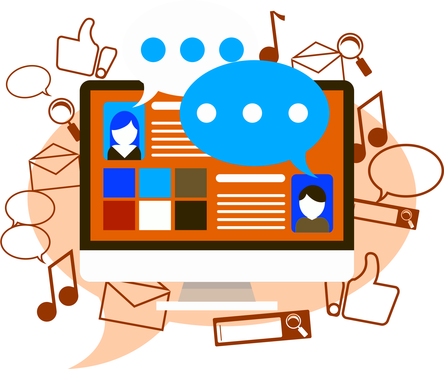 Social Engagement (2000x1586), Png Download