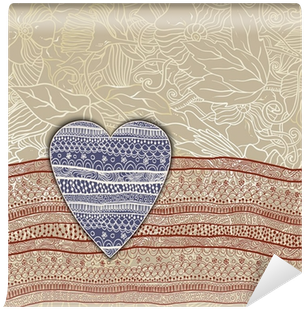 Template Frame Design For Card With Lace Ribbon - Woven Fabric (400x400), Png Download