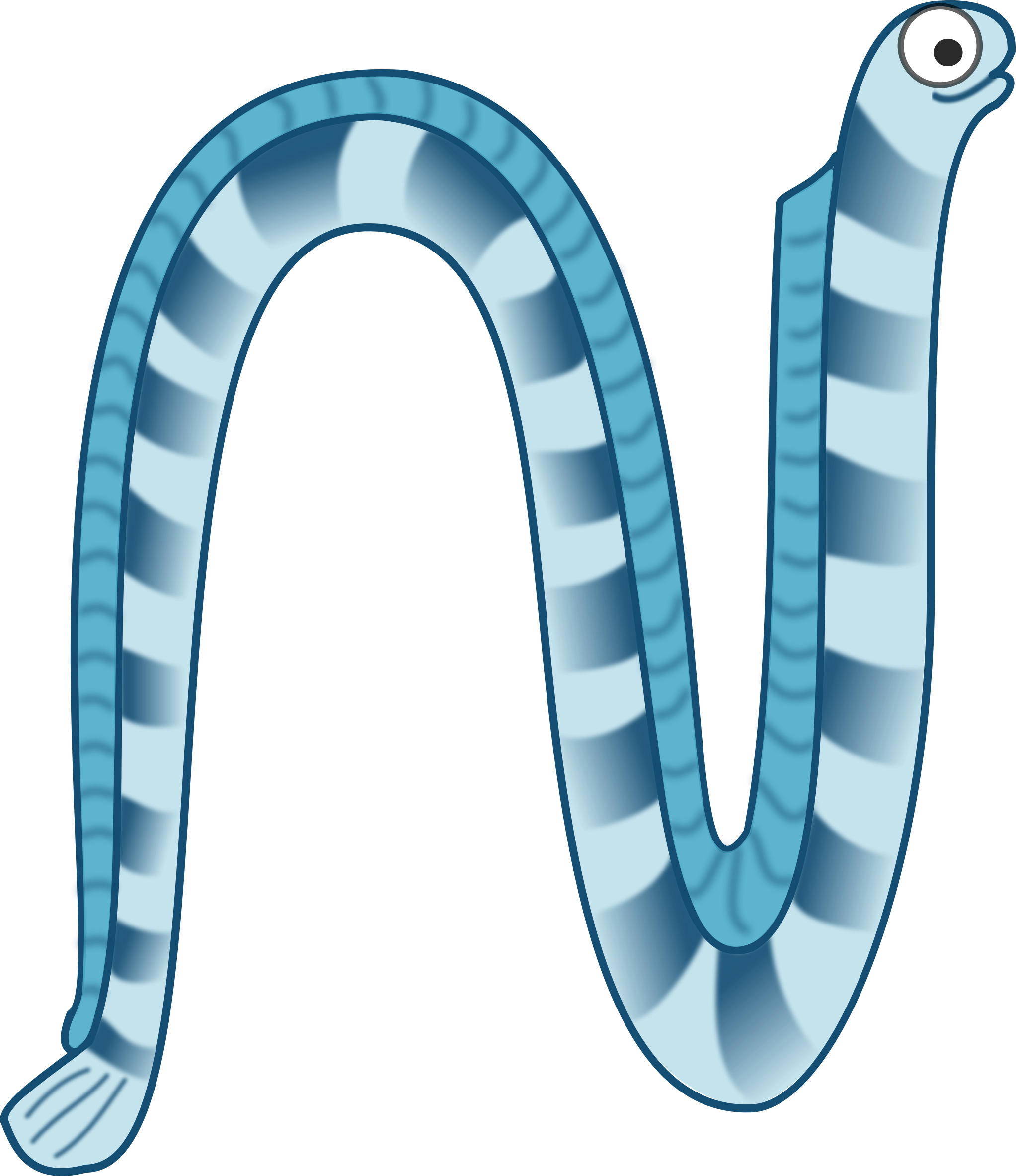 This Free Icons Png Design Of Cartoon Sea Snake (2045x2366), Png Download