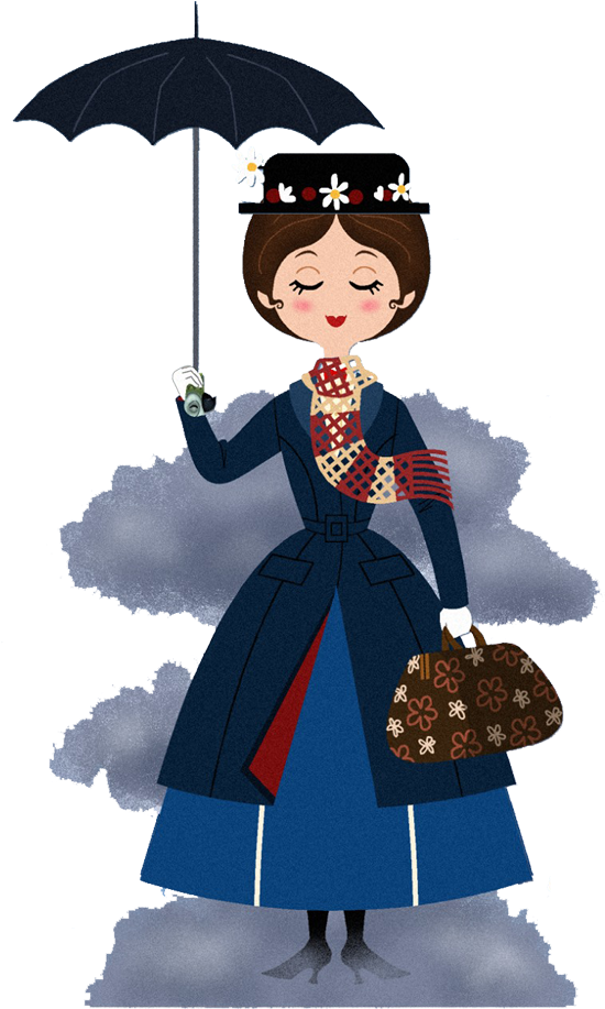 Pin By Colleen Hoit On Practically Perfect In Every - Mary Poppins Clipart (576x954), Png Download