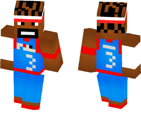 Install Allen Iverson [76ers Alternate] Skin Instruction - Minecraft Plague Doctor Skin (584x497), Png Download