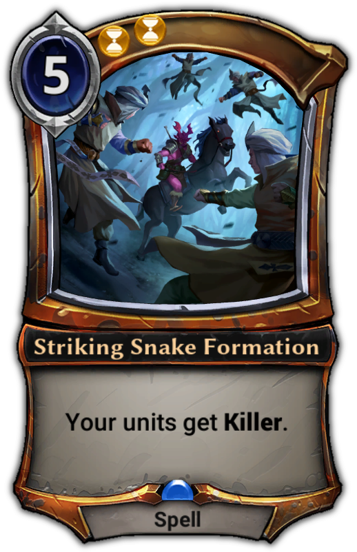 Striking Snake Formation - Eternal Card Game Clockroach (529x801), Png Download