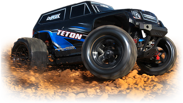 2 - 4ghz - Latrax Teton: 1/18 Scale 4wd Electric Monster Truck (780x437), Png Download