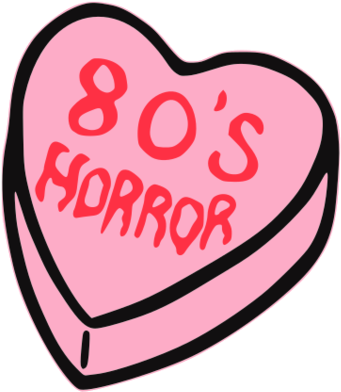 80s Horror Candy Heart Sticker - Computer File (400x424), Png Download