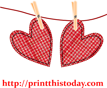 Cloth Hearts Clip Art - Cloth Clips Clipart (417x417), Png Download