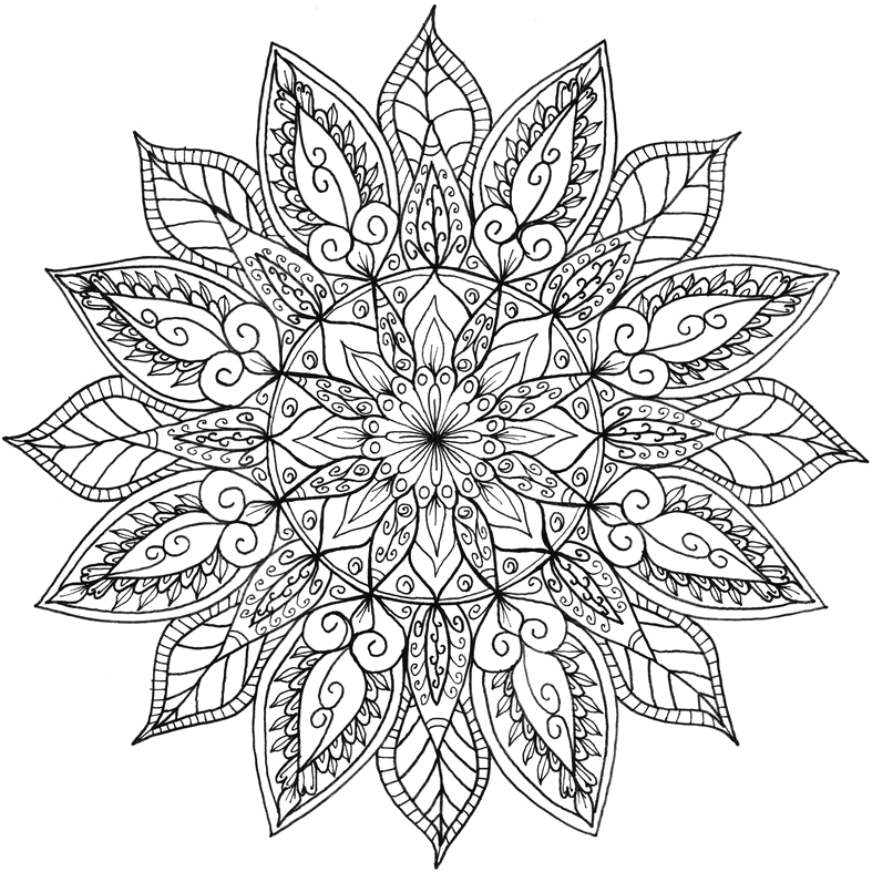 Mandala Png Pic - Floral Mandalas (800x803), Png Download