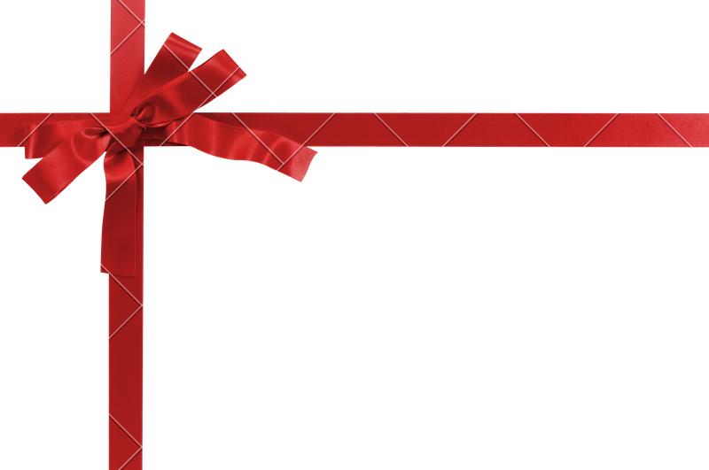 Red And Bow Photos - Gift Red Bow Ribbon Png (800x531), Png Download
