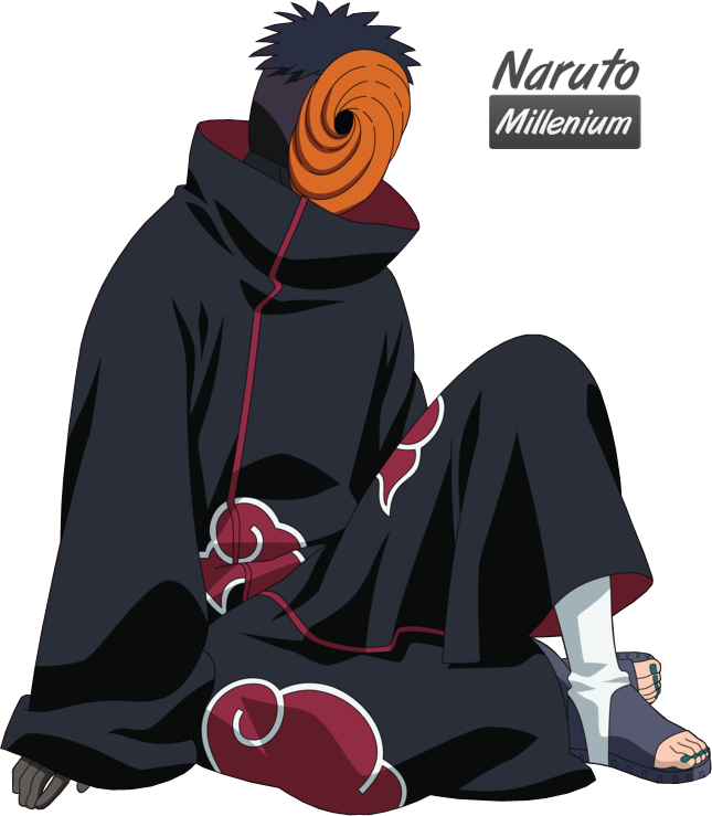 Naruto Sticker - Obito Akatsuki Cosplay (645x739), Png Download