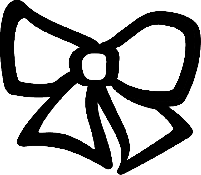 Mb Image/png - Ribbon Black And White Clip Art (800x697), Png Download