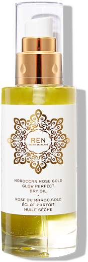 Ren Moroccan Rose Gold Glow Perfect Dry Oil 100ml (594x594), Png Download