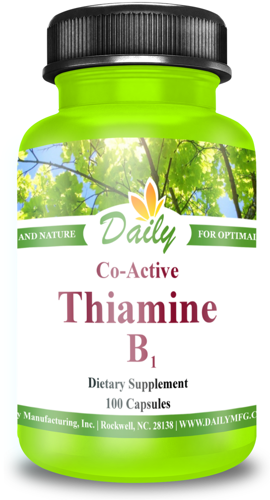 Vitamin B1 - Daily Manufacturing -coenzyme Q-10 |30 Softgel (737x1280), Png Download