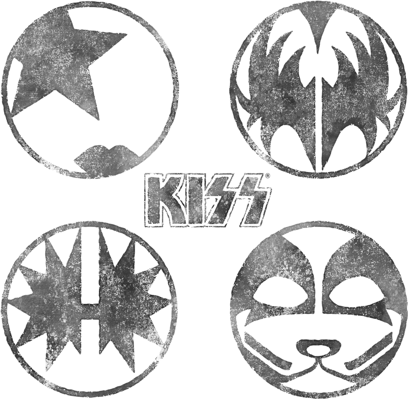 Kiss Paint Circles Men's Ringer T-shirt - Kiss Womens Paint Circles T-shirt (850x868), Png Download