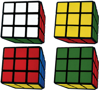 Picture Of Rubik's® Cube 3d Mini Eraser Set - Rubik's Cube (550x550), Png Download