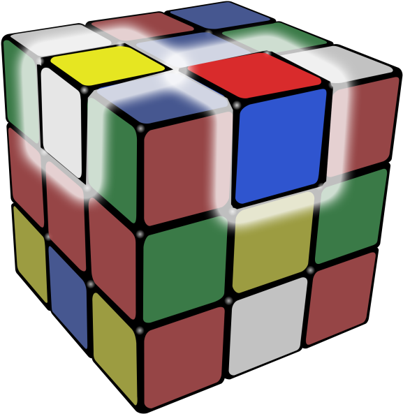 Rubiks Cube Edge Pieces - Edge Piece On A Rubik's Cube (600x600), Png Download