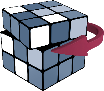 Rubiks Cube Methods - Y Move Rubik's Cube (367x328), Png Download