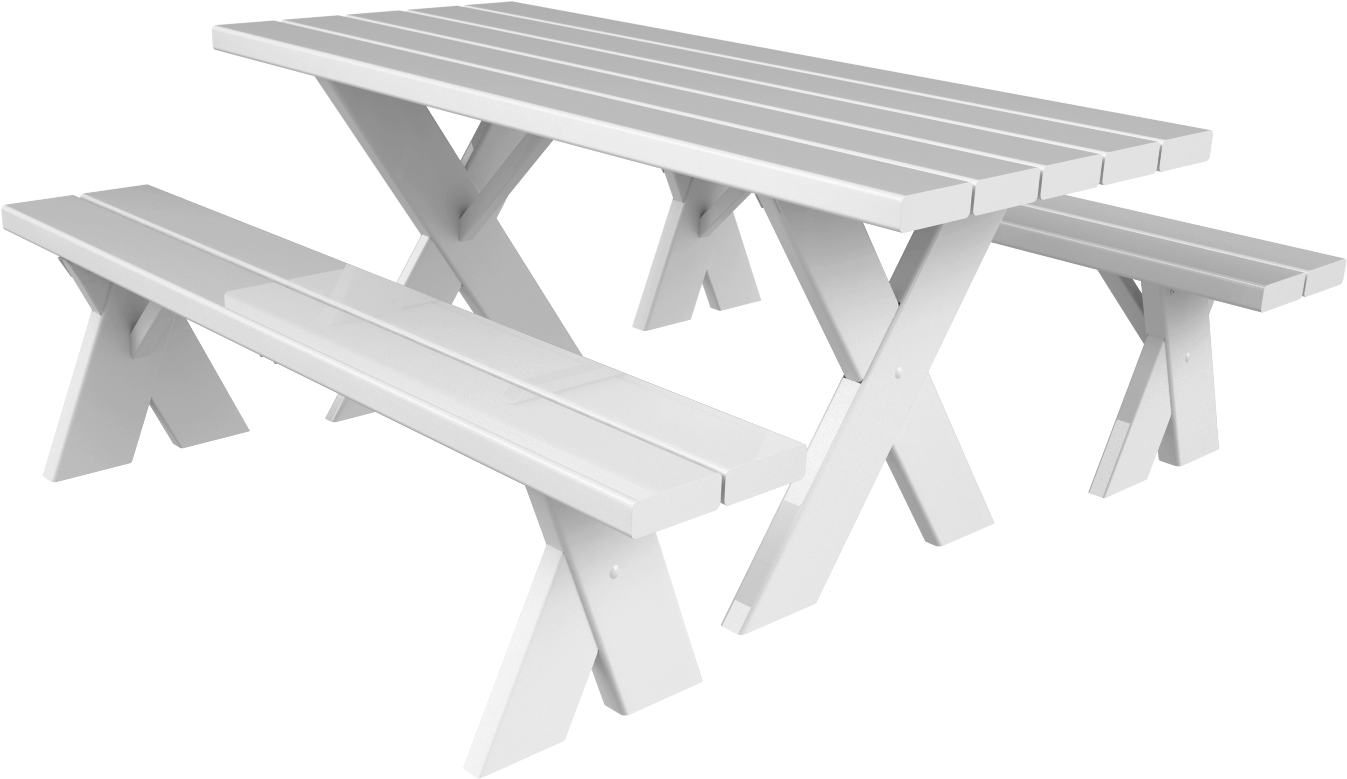 Picnic Table With Detached Benches* - Coleman Tablecloth Vinyl (2844x1668), Png Download