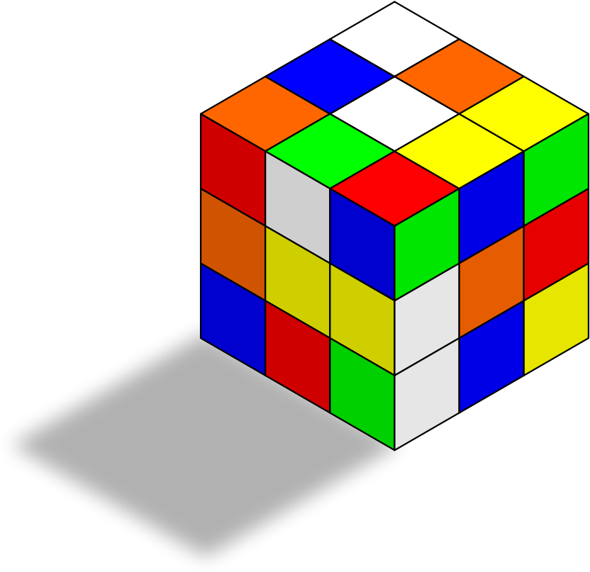 Rubiks Cube Clipart Png (600x581), Png Download