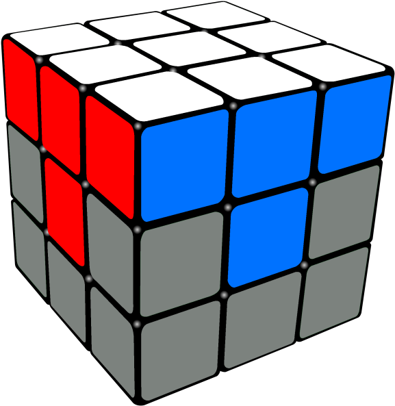 First Layer Completed - Rubiks Cube White Cross (600x600), Png Download