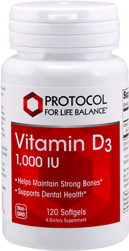 Vitamin D3, 1,000 Iu - Protocol For Life Balance - Cogumin Slcp 400 Mg. - (500x500), Png Download