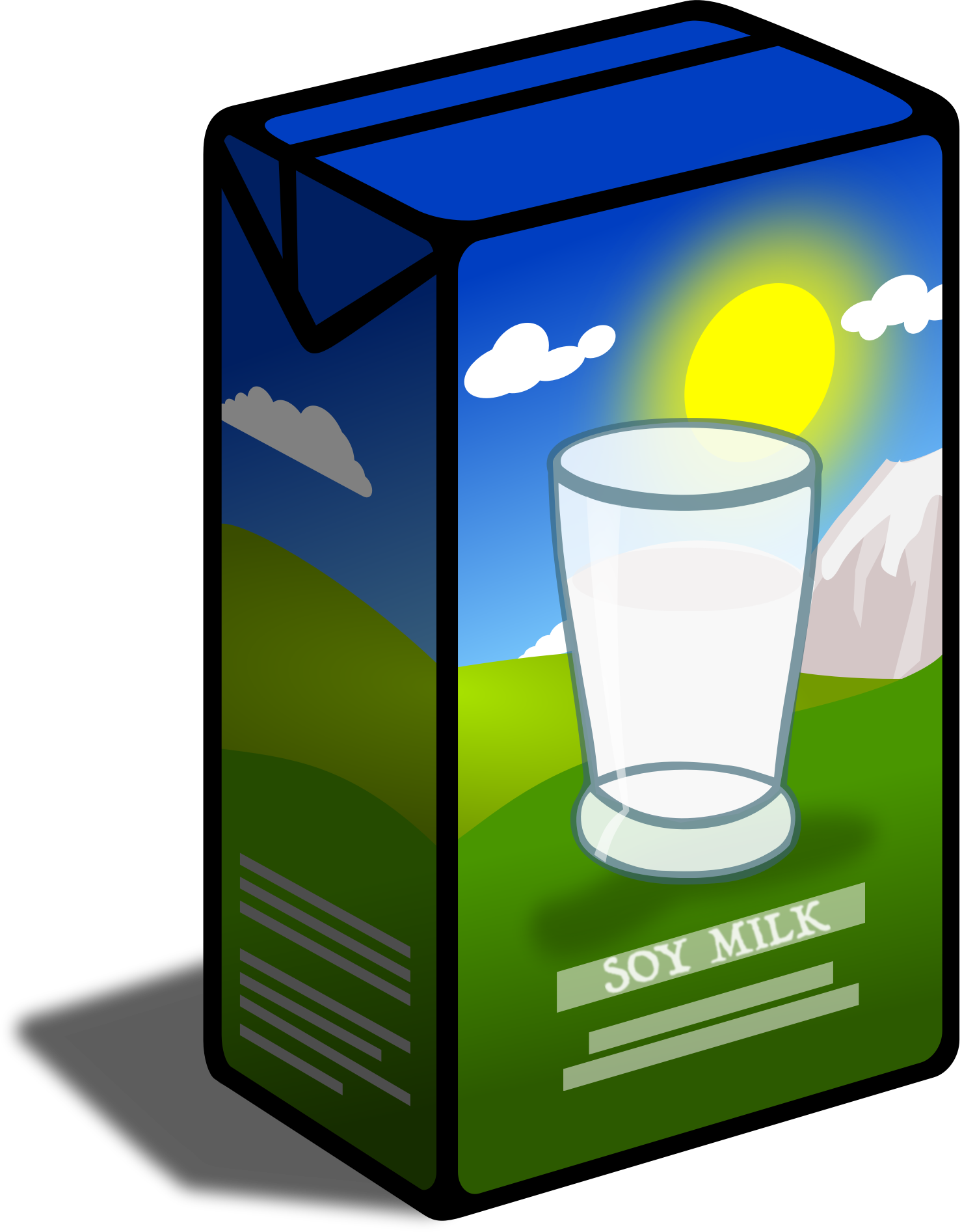 This Free Icons Png Design Of Soy Milk Carton (1479x1893), Png Download