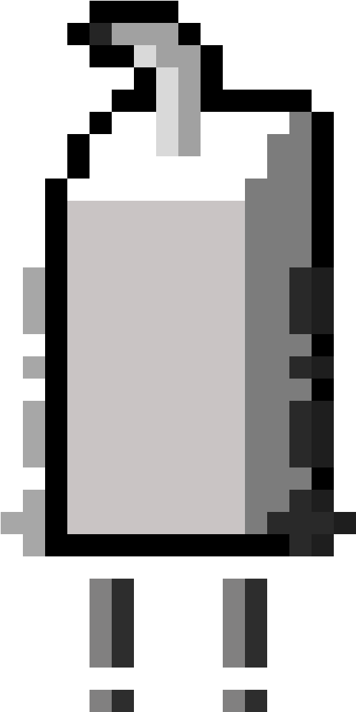Milk Carton - 8 Bit Yin Yang (1024x1024), Png Download