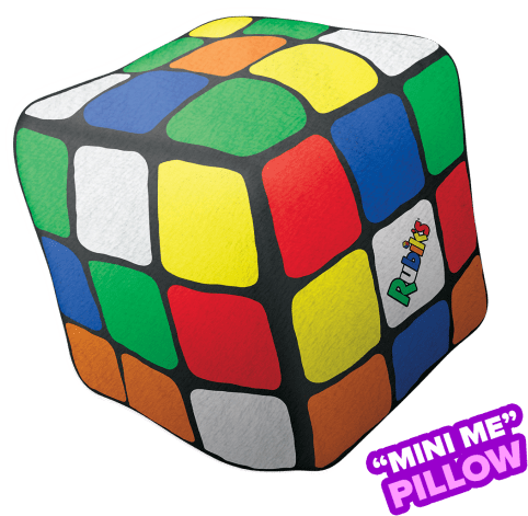 Mini Rubik's® Cube Scented Microbead Pillow - Iscream Rubiks Cube 3d Microbead Pillow By Iscream (550x550), Png Download