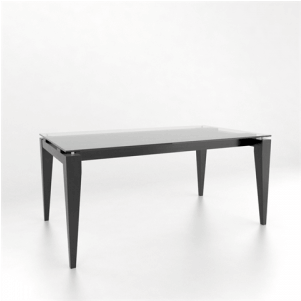 38x66" Rectangular Glass Table By Canadel - Canadel Inc. (400x300), Png Download
