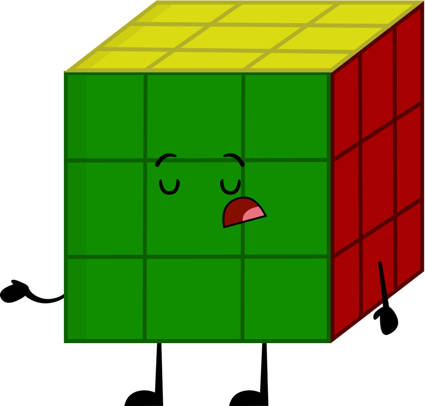 Updated Rubix Cube Pose - Illustration (844x807), Png Download