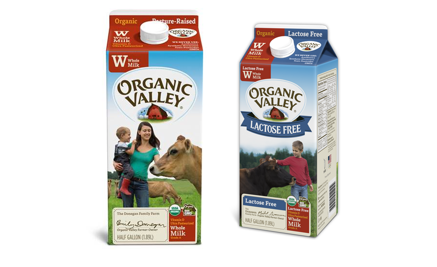Milk Cartons By Organic Valley, Arla And Bifrutas Offer - Organic Valley Ultra Pasteurized Whole Milk - 0.5 Gal (900x550), Png Download