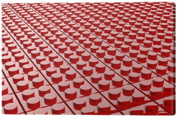 3d Red Background Made Of Lego Blocks Canvas Print - Black Lego Blocks (400x400), Png Download
