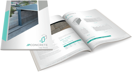 Concrete Lego Blocks Guide - Brochure (575x332), Png Download