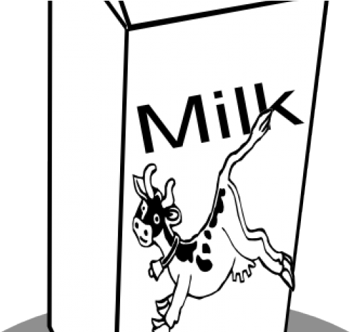 Milk Carton Clipart Large - Milk For Colouring (640x480), Png Download