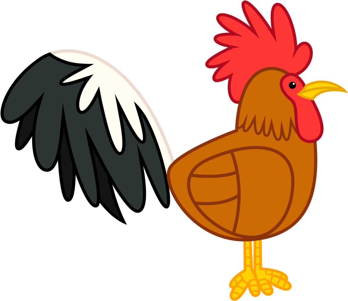 Fire Vector Rooster - My Little Pony Rooster (1182x1024), Png Download