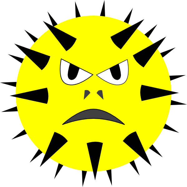 Clip Art Free Stock Clip Art At Clker Com Vector Online - Virus Clipart Png (600x600), Png Download