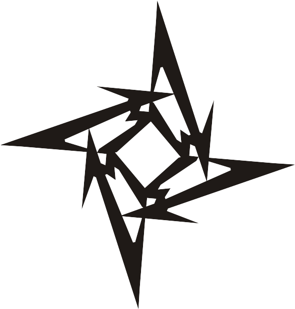 Logo Metallica Ninja Star Vector - Metallica Ninja Star Logo (961x682), Png Download