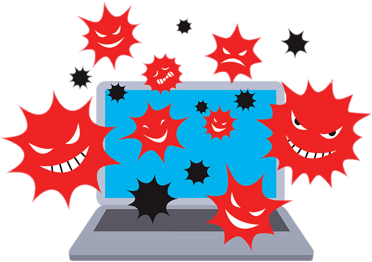 Computer Viruses Illustration - Computer Virus (800x758), Png Download