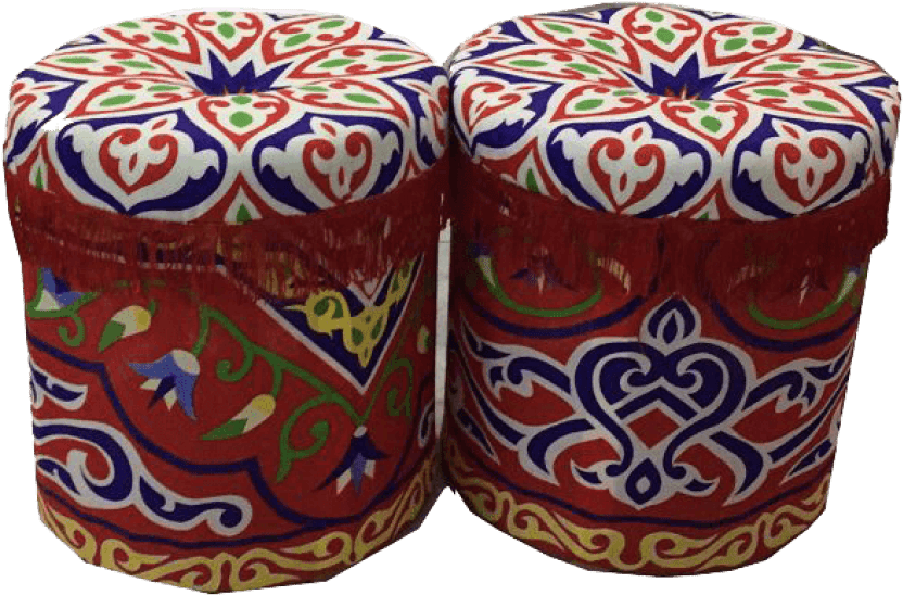 Free Png Ramadan Bean Bag Png Images Transparent - Memories Maker Round Printed Pouf, Red (850x553), Png Download