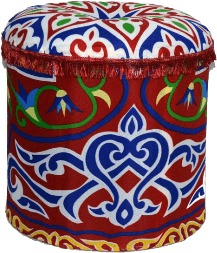 Free Png Ramadan Bean Bag Png Images Transparent - Memories Maker Round Printed Pouf, Red (480x559), Png Download