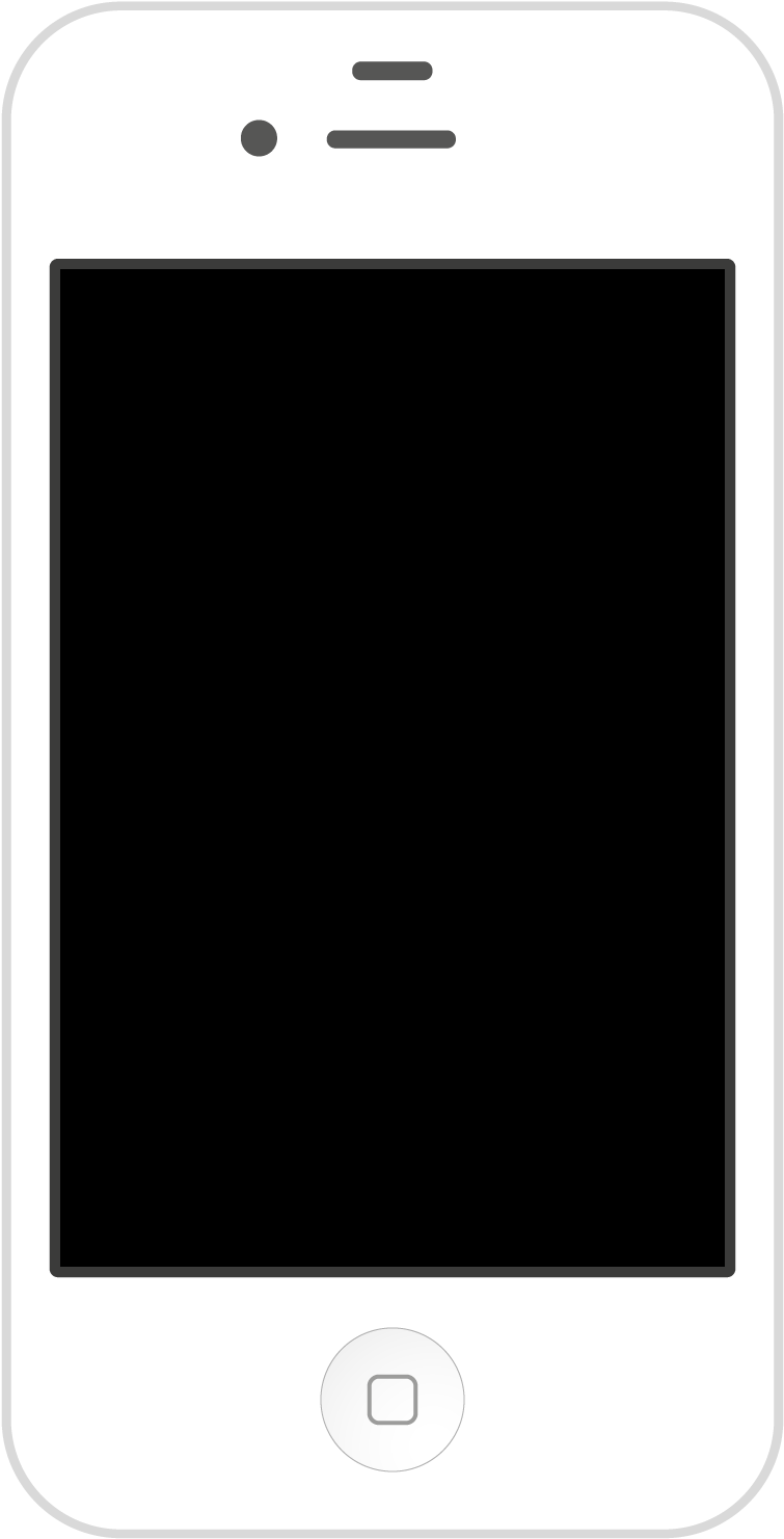 Iphone Template Png - Iphone 4s Png Template (1050x1750), Png Download