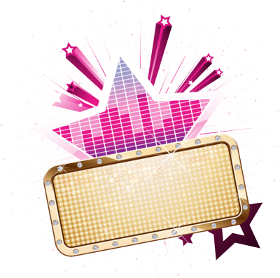 Shining Star Vector Psd - Dj Luck And Mc Neat (400x397), Png Download